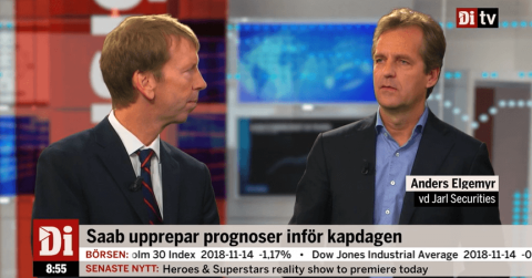 Anders Elgemyr in DiTV: "Opportunity to purchase SAAB shares"