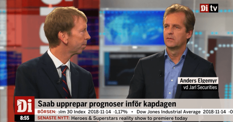 Anders Elgemyr in DiTV: “Opportunity to purchase SAAB shares”